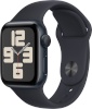 Apple Watch SE (2023) GPS 40mm Midnight Aluminum Case with Midnight Sport Band, S/M