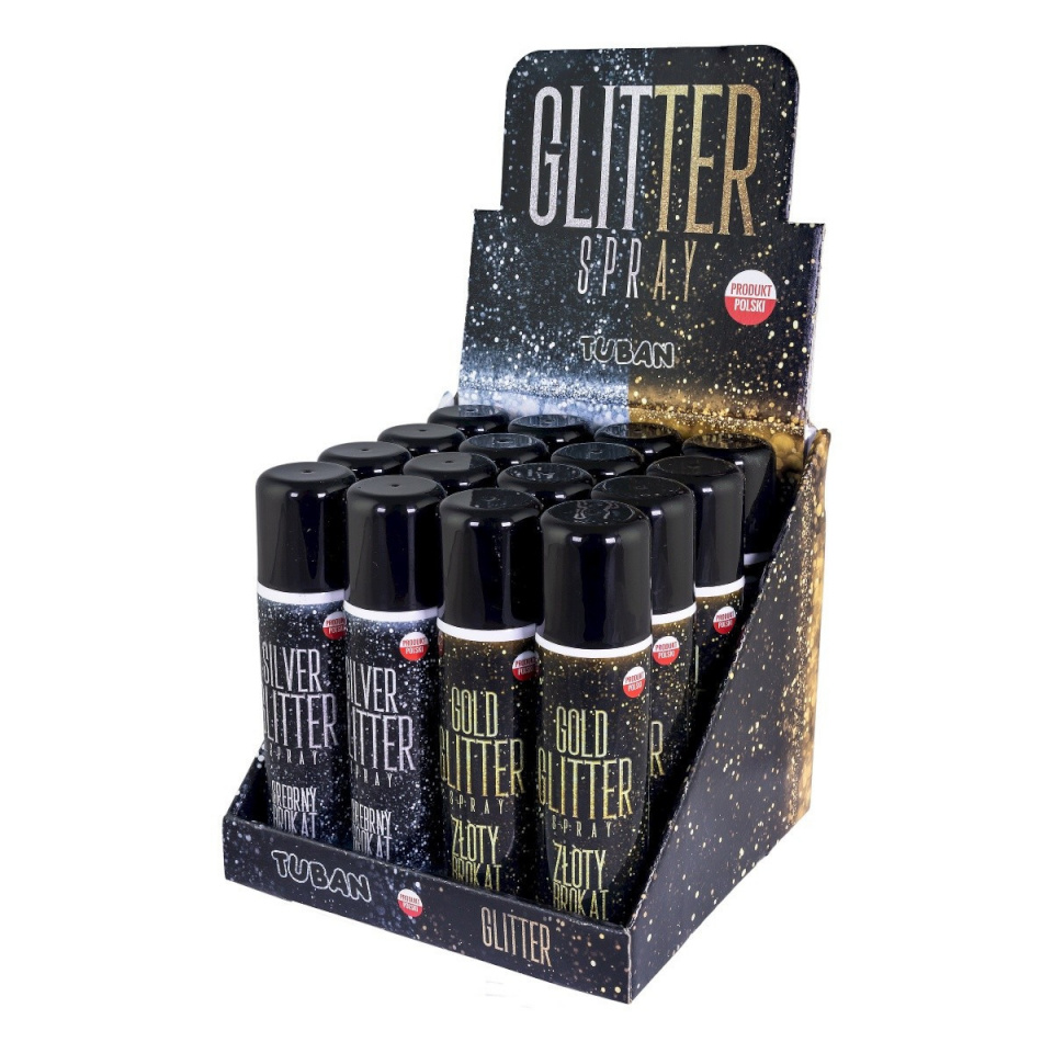 TUBAN särasprei Glitter Spray 16-osaline
