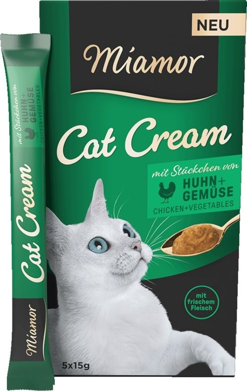 Miamor kassitoit Cat Cream Chicken with Vegetables, 5x15g