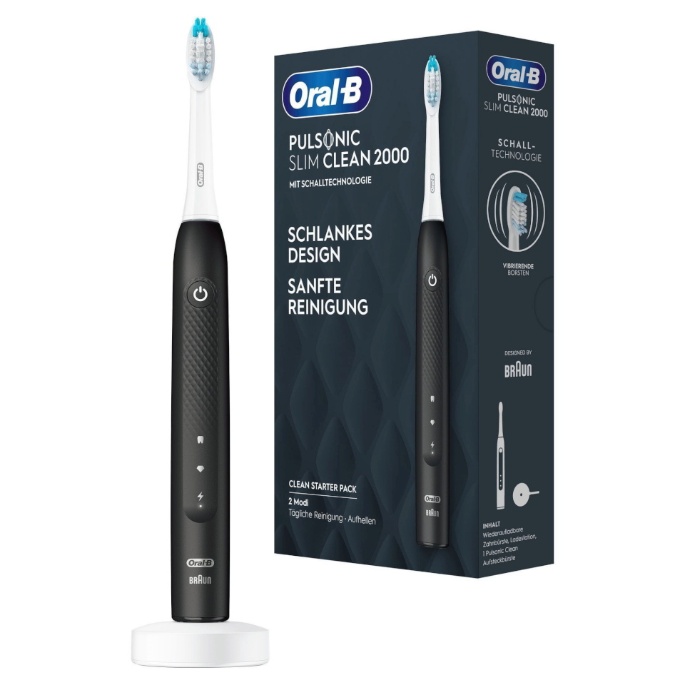 Braun elektriline hambahari Oral-B Pulsonic Slim Clean 2000, must