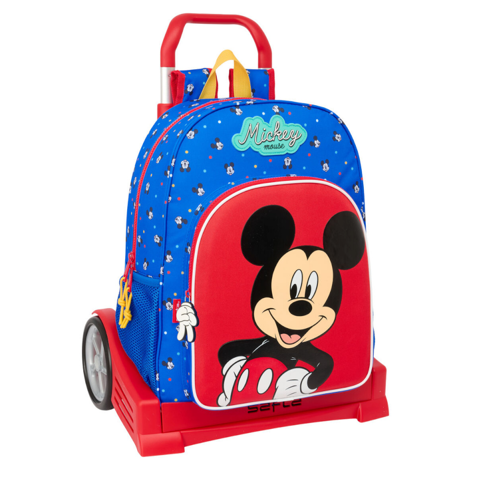 Disney Clubhouse ratastega koolikott Good day sinine 33x42x14cm
