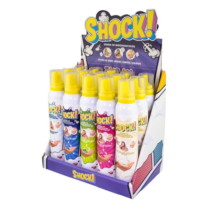 TUBAN SHOCK Foam-zel 200ml display 15 pieces mix