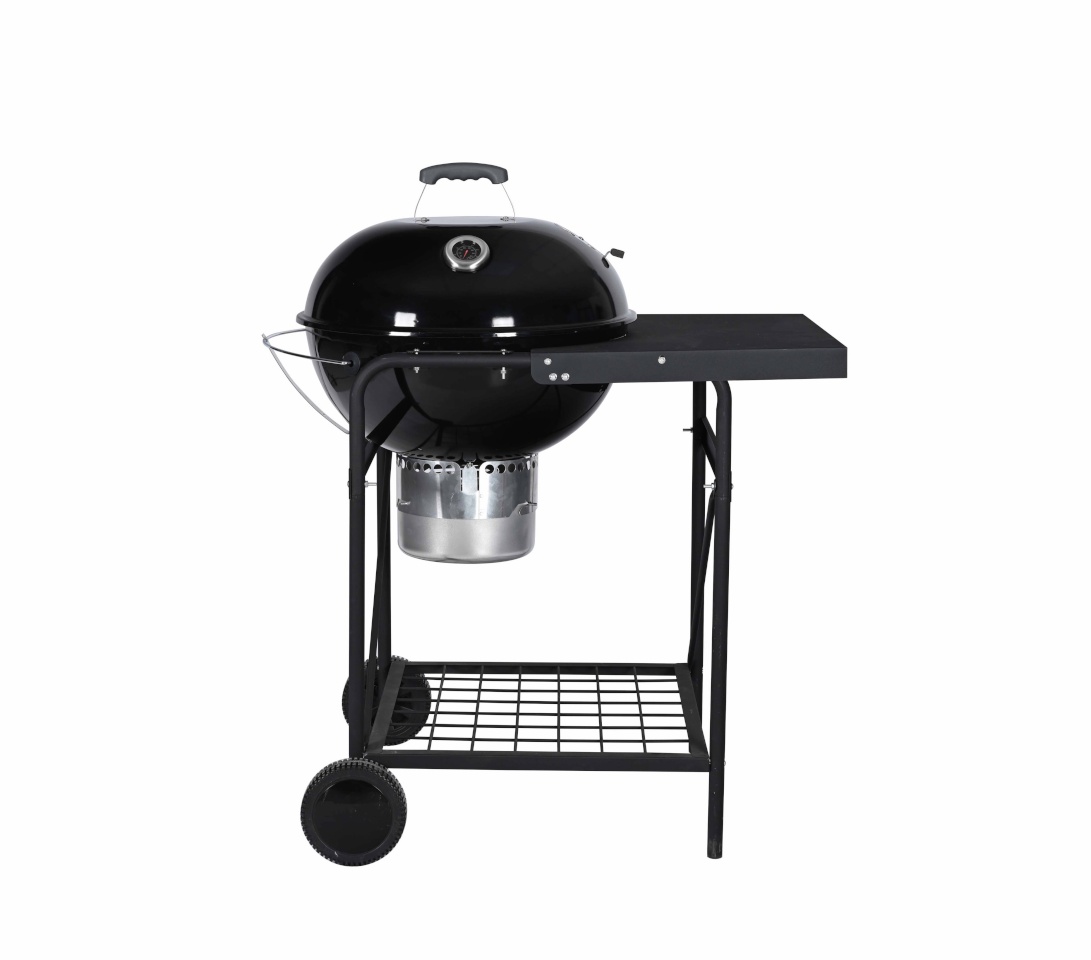 Anton Oliver Fire 57 cm emailitud söegrill külglauaga