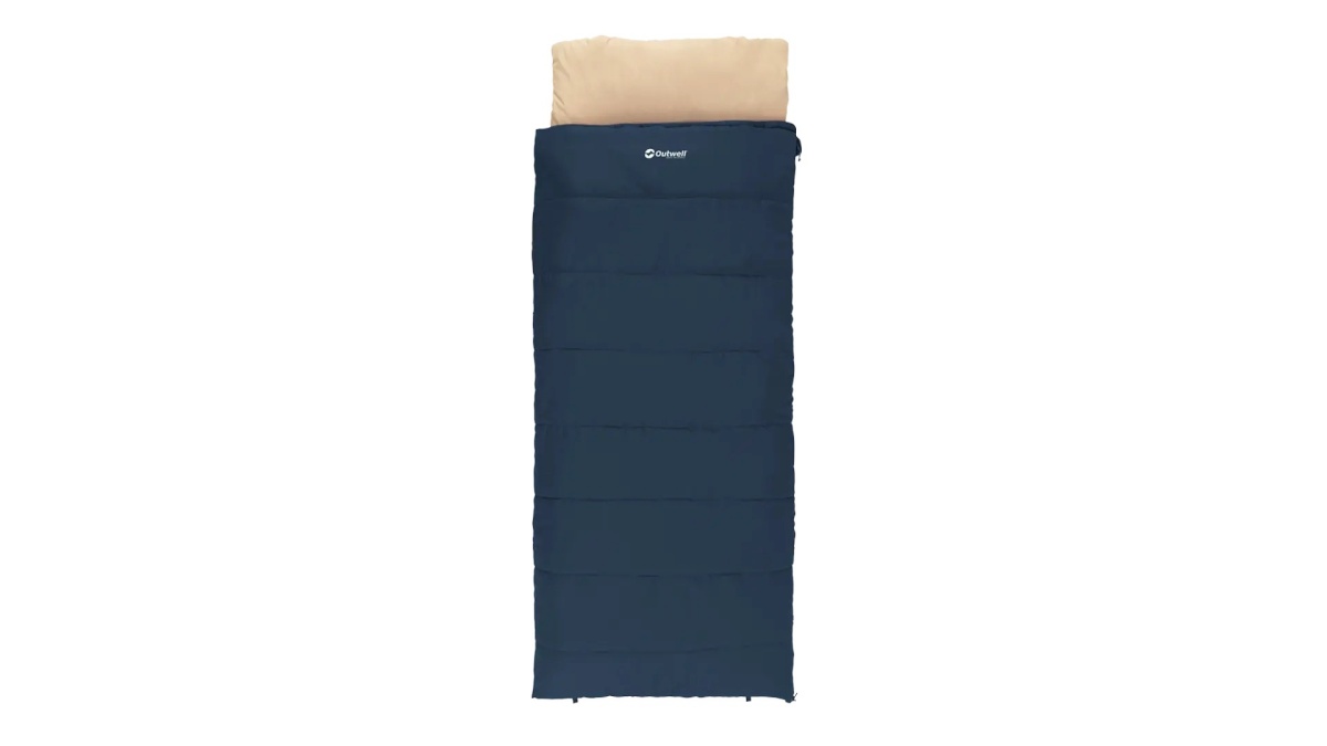 Outwell magamiskott Contour Lux | Sleeping Bag | 220 x 85 cm | 2-way L-shape open-end with auto lock