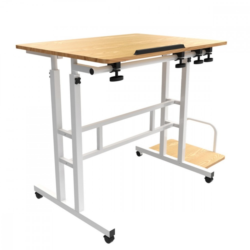 Maclean mobile desk. reguleeritav, MC-124 W