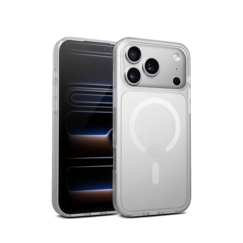 Crong kaitsekest MagSafe iPhone 17 Pro Max valge Hybrid Ma