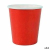 Algon klaaside komplekt Ühekordne Papp punane 20tk 120ml (24tk)