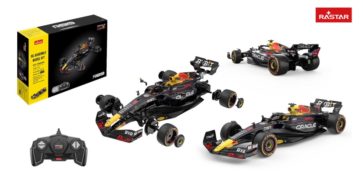 Rastar 1:16 kokkupandav ja R/C auto Oracle Red Bull Racing RB19, 92600