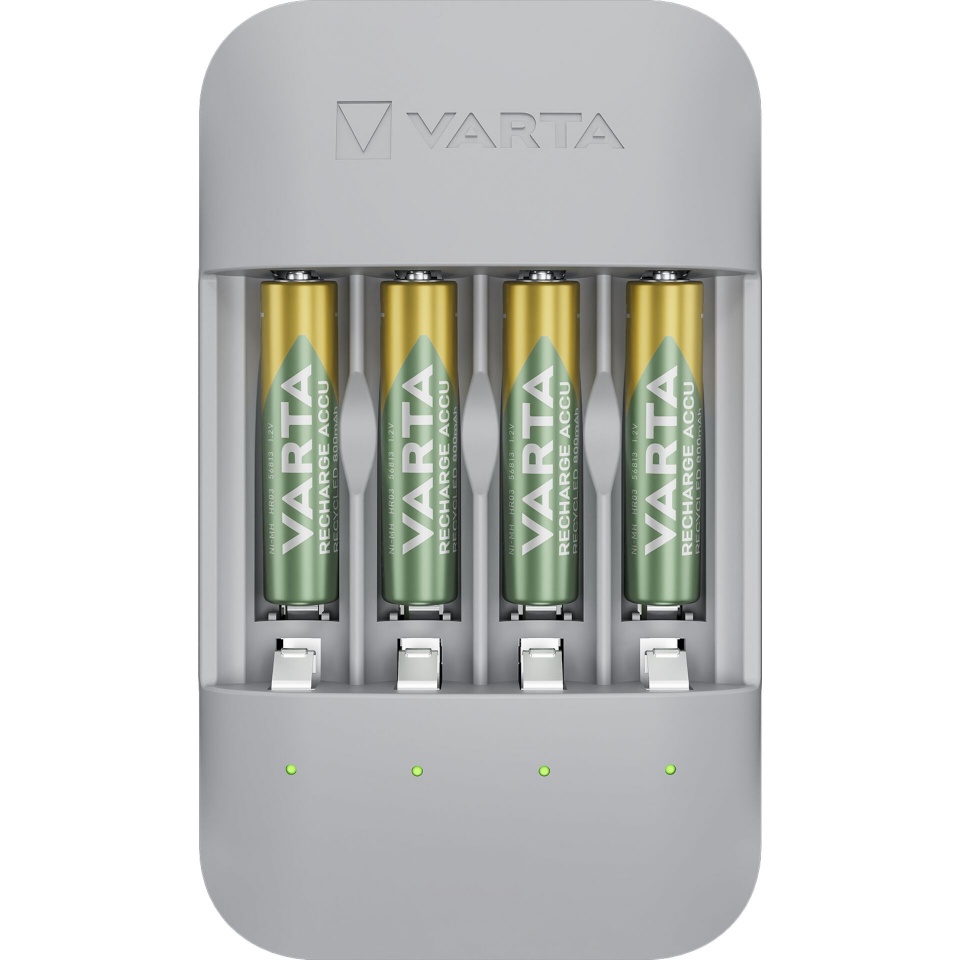 Varta laadija Eco Charger Pro Recycled + 4 x 800 mAh AAA 57683 101 131