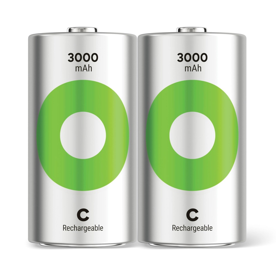 Gp Batteries akud 1x2 ReCyko NiMH Accus C Baby 3000mAH, ready to use