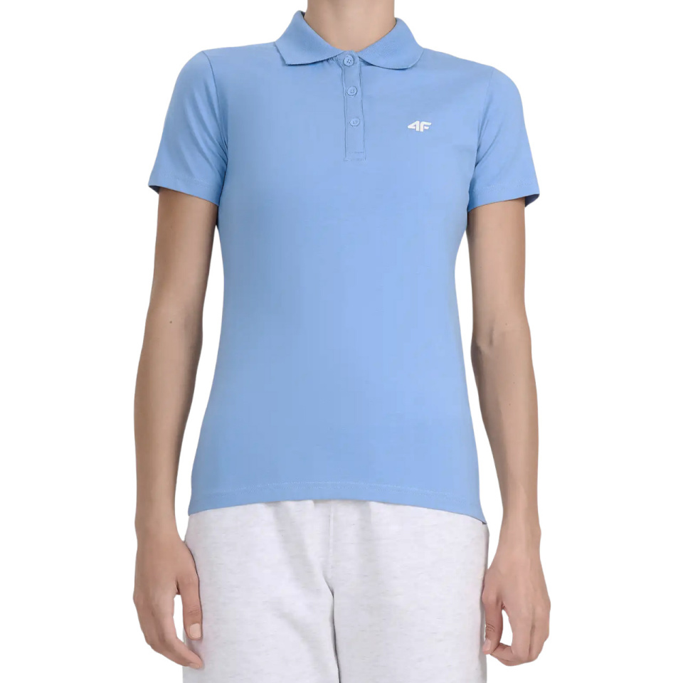 4F T-särk naistele Polo F0768 Denim 4FWMM00TPTSF0768 32S suurus L