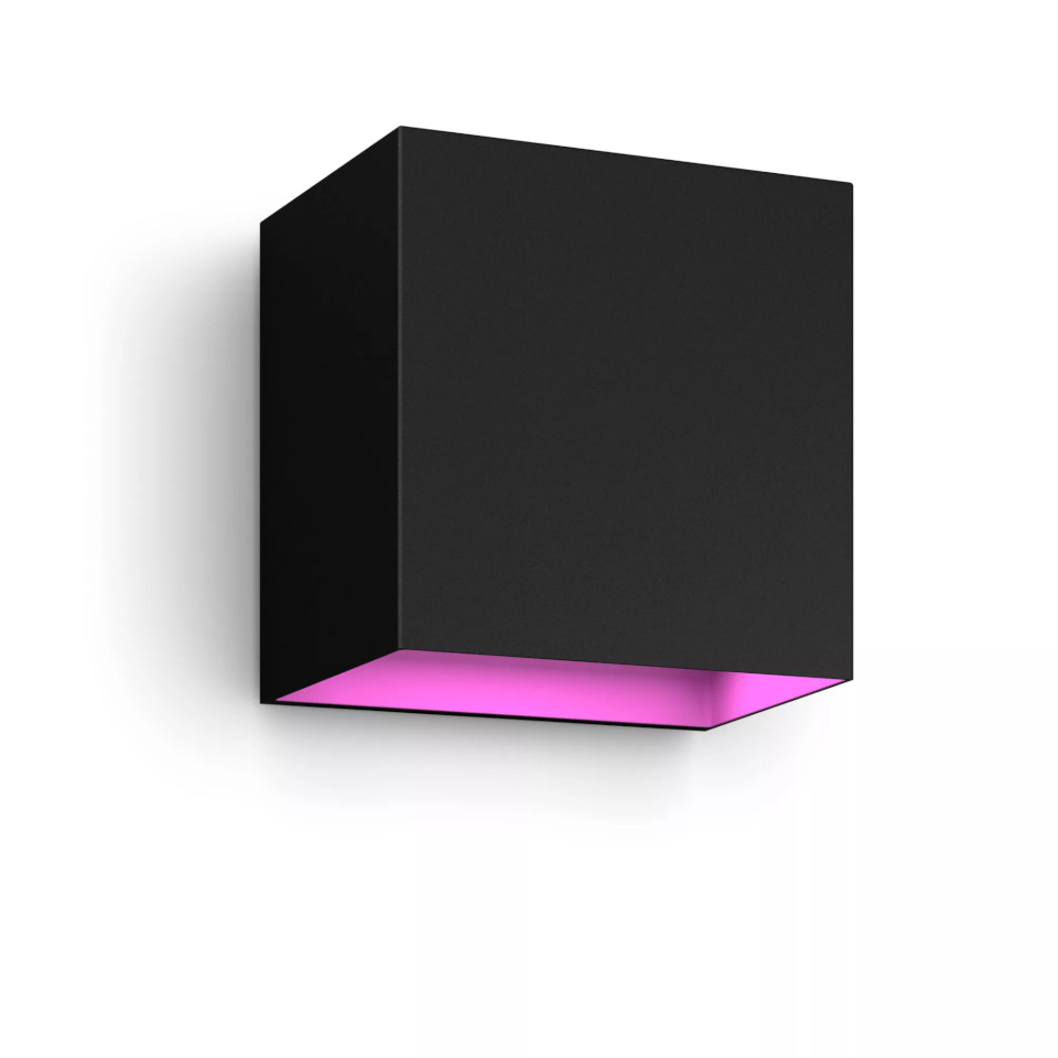 Philips HueWCA Resonate Outdoor DownwardWall Lantern, must 8W 2000-6500 HueValge Colour Ambiance