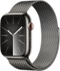 Apple Watch Series 9 GPS + Cellular 45mm Graphite Stainless Steel Case with Graphite Milanese Loop