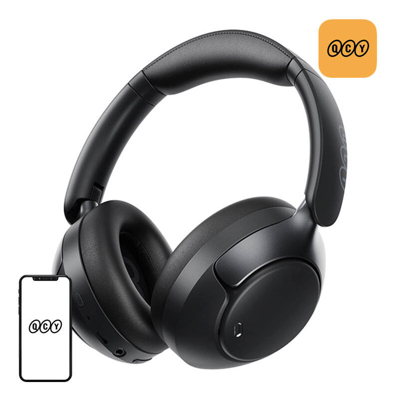 QCY kõrvaklapid H3 pro ANC wireless (must)