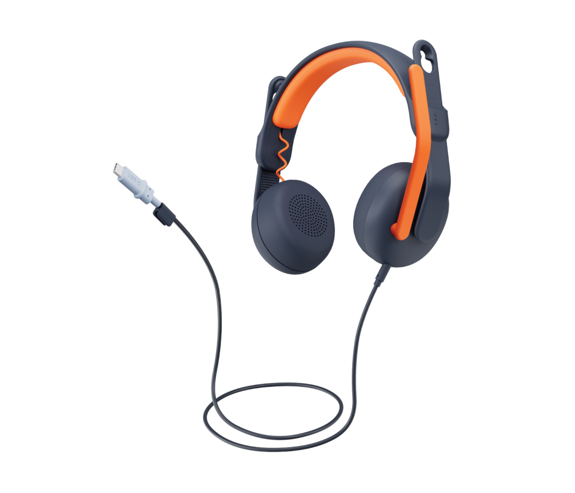 Logitech mikrofoniga kõrvaklapid Zone Learn On-Ear Headset Wired for Learners USB-A