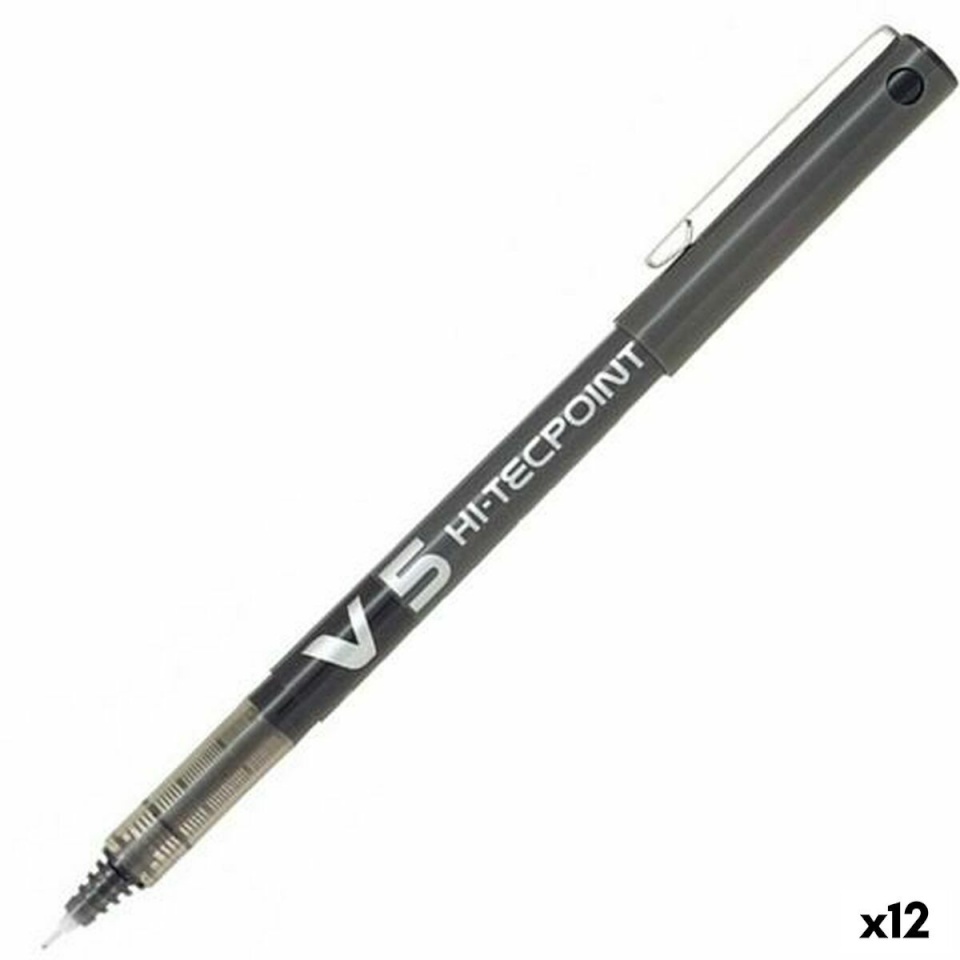 Pilot Vedela tindiga pliiats V-5 Hi-Tecpoint must 0,3 mm 12tk