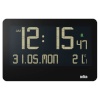 Braun seinakell BC 14 Quartz Digital Wall Clock, must
