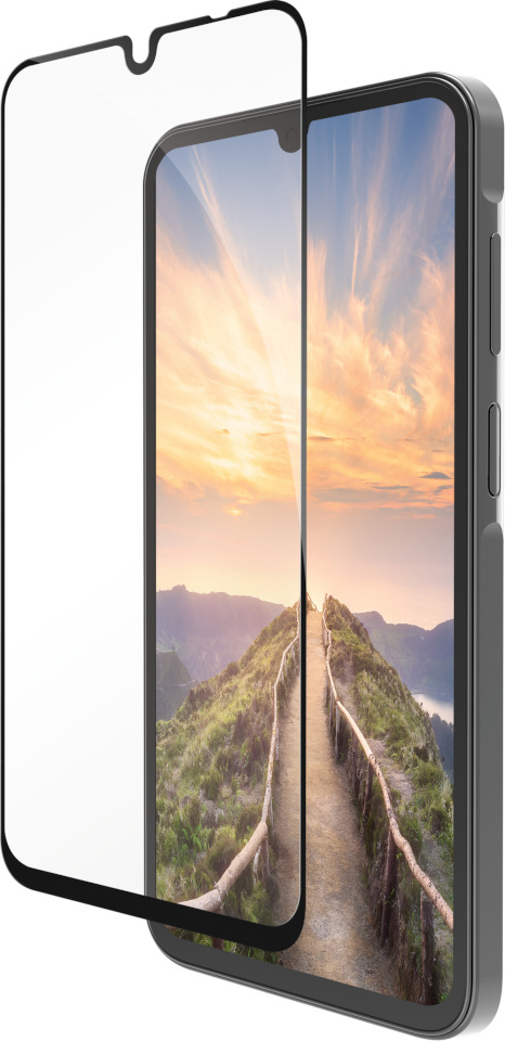 dbramante1928 kaitseklaas Eco-shield ekraanikaitse, Galaxy A16, mustad servad