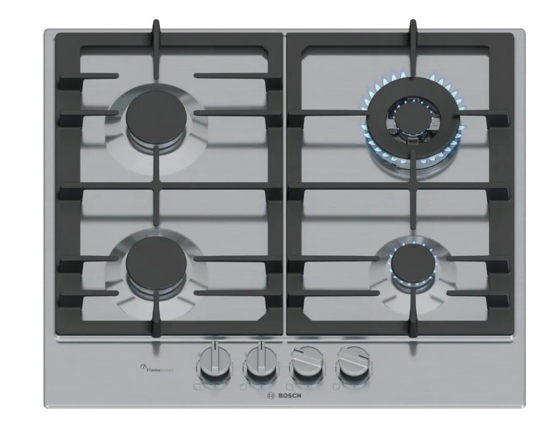 Bosch integreeritav pliidiplaat PCH6A5I90 Gas Hob, 58cm, roostevaba teras