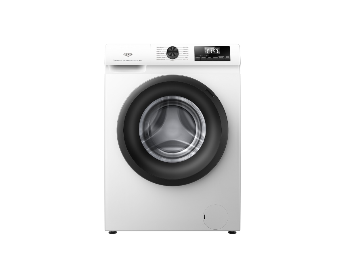 Upo pesumasin P2U1014AS Washing Machine, 10kg, 1400 p/min, valge