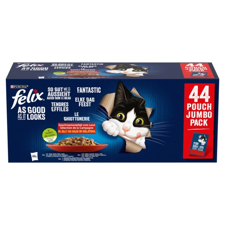 Purina Nestle kassitoit Felix Fantastic Mix in Jelly, 44x 85g