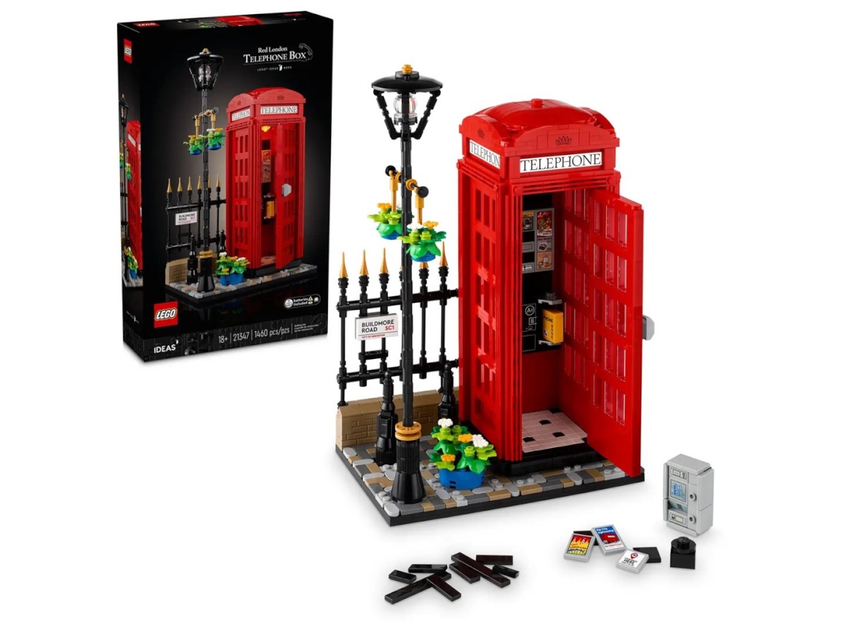 Lego klotsid IDEAS 21347 punane London Telephone Box