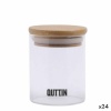 Quttin läbipaistev Klaaspurk 6,5x9cm Silikoon 200ml (24tk)