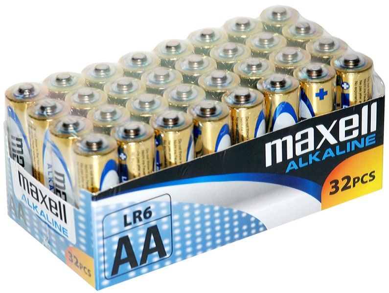 Maxell patarei Battery alkaline ALKALINE LR6 AA FOIL, box of 32tk (8 packs of 4tk each)