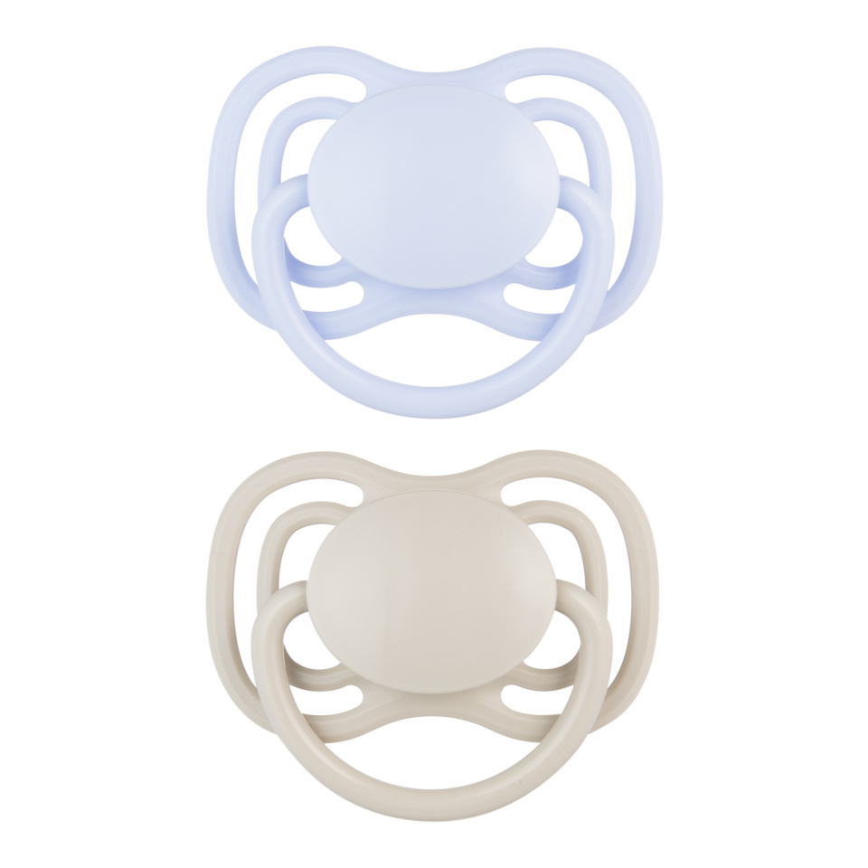 Canpol BABIES silikoonist sümmeetrilised lutid NUDE, Blue, 18+m, 2 tk., 23/227_blu
