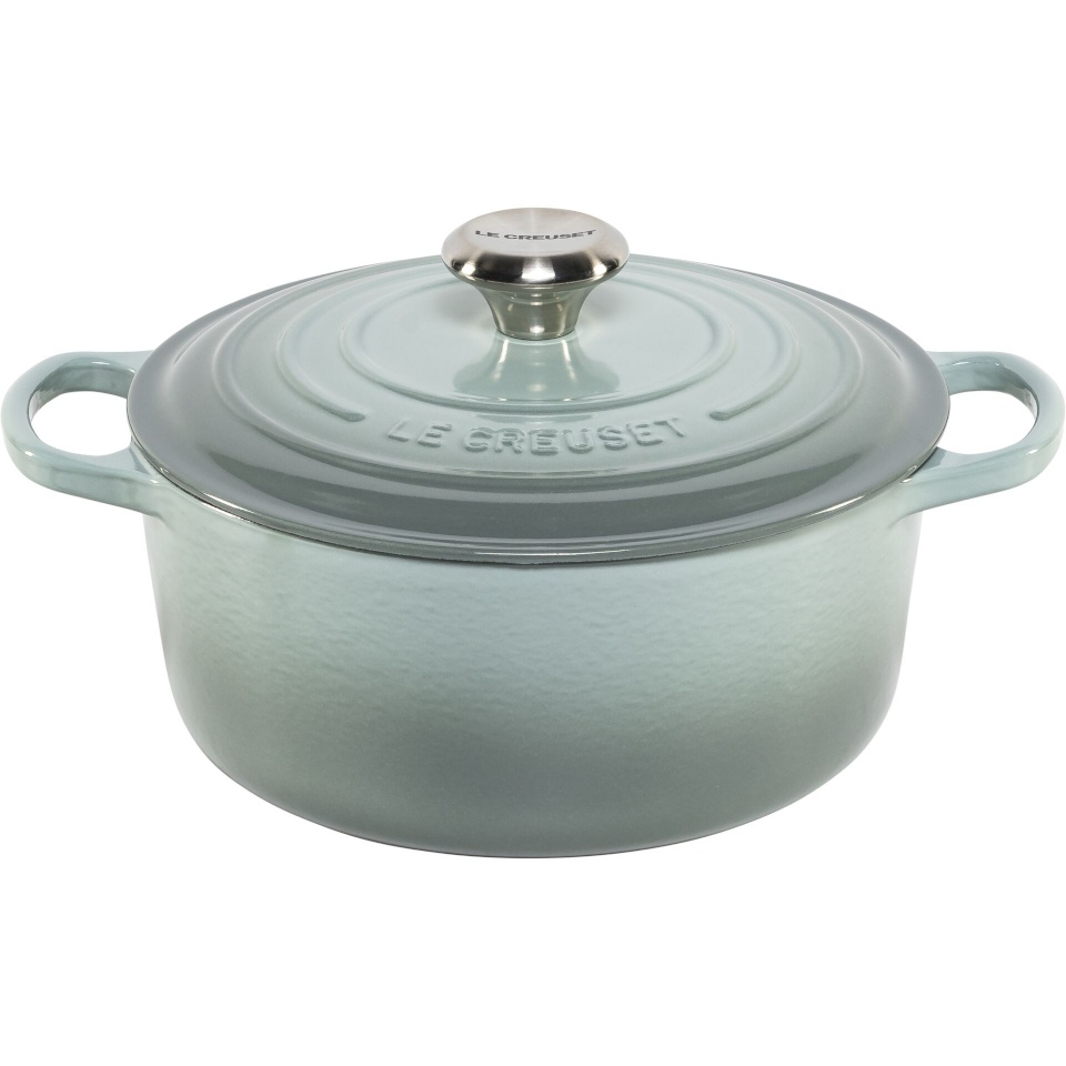 Le Creuset Signature Bräter rund 24 cm sea salt