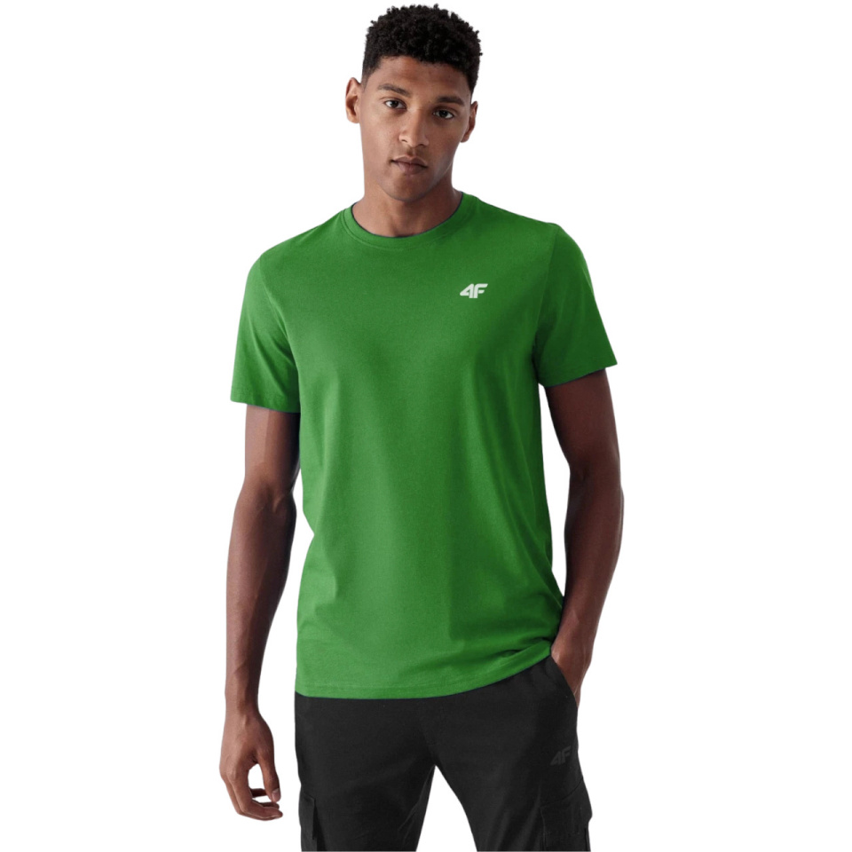4F T-särk meestele M4483 roheline 4FWSS26TTSHM4483 41S 5XL