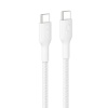 Belkin laadimiskaabel BOOSTCHARGE gefl.Kab. 60W USB-C/USB-C 2m valge CAB024hq2mWH
