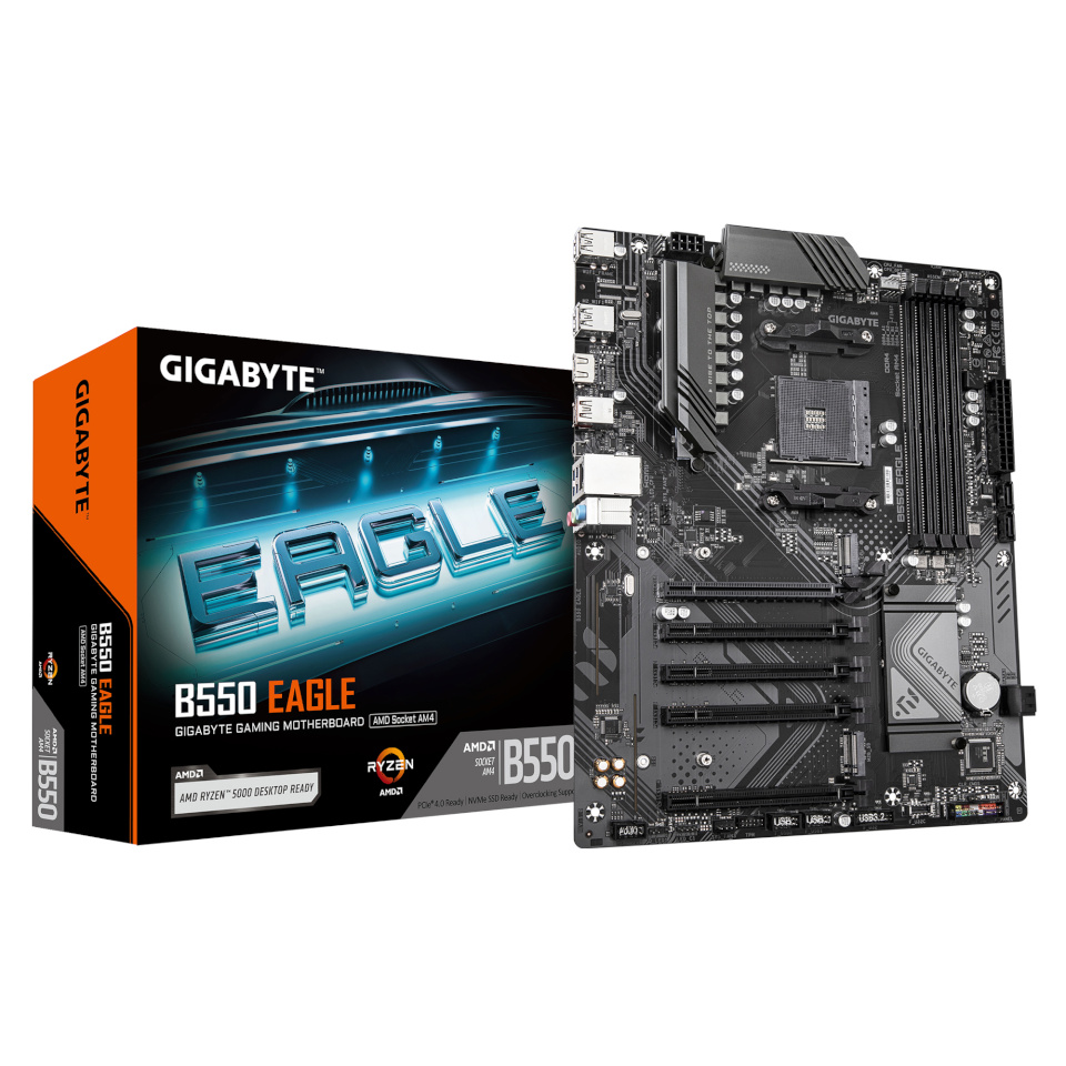 Gigabyte emaplaat B550 EAGLE (B550,AM4,ATX,DDR4)