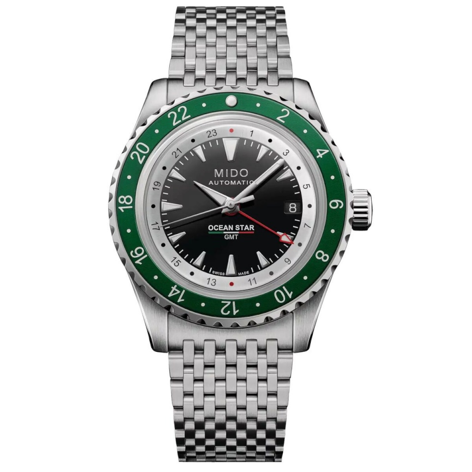 Mido meeste kell OCEAN STAR GMT LIMITED EDITION Hõbedane