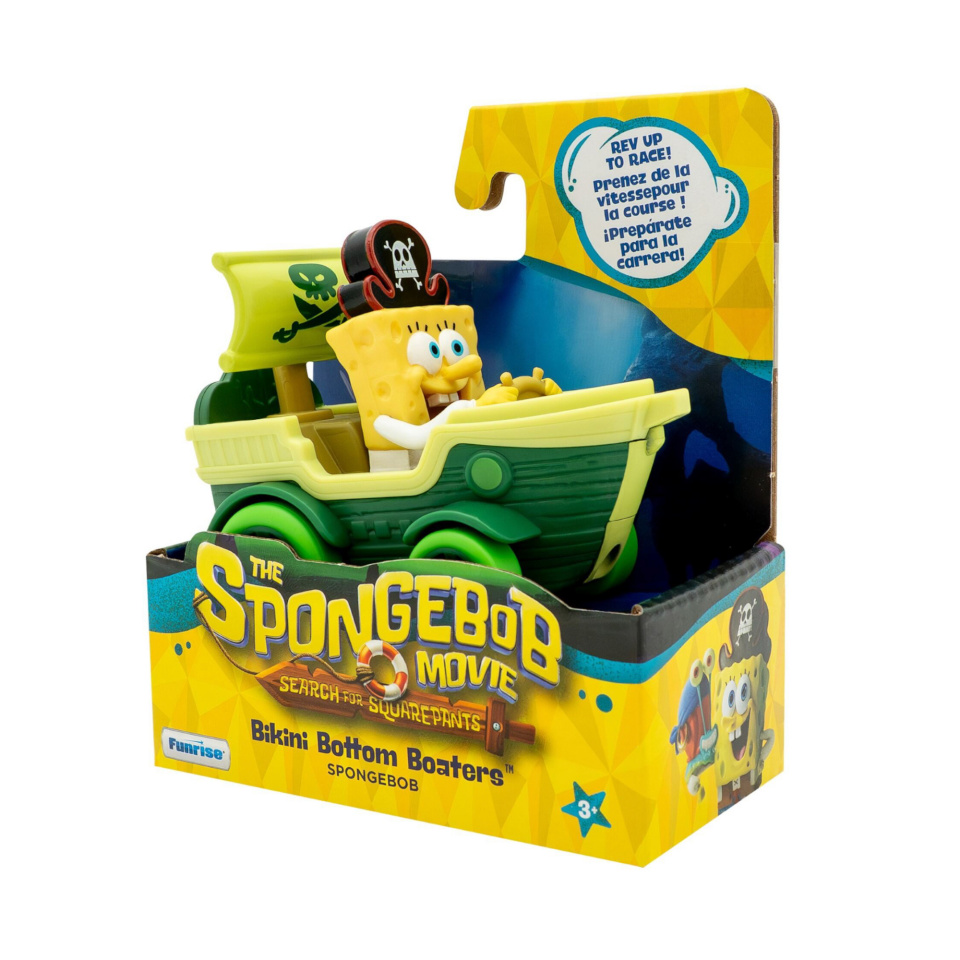 SPONGEBOB sõiduk figuuriga, assortii., 73111