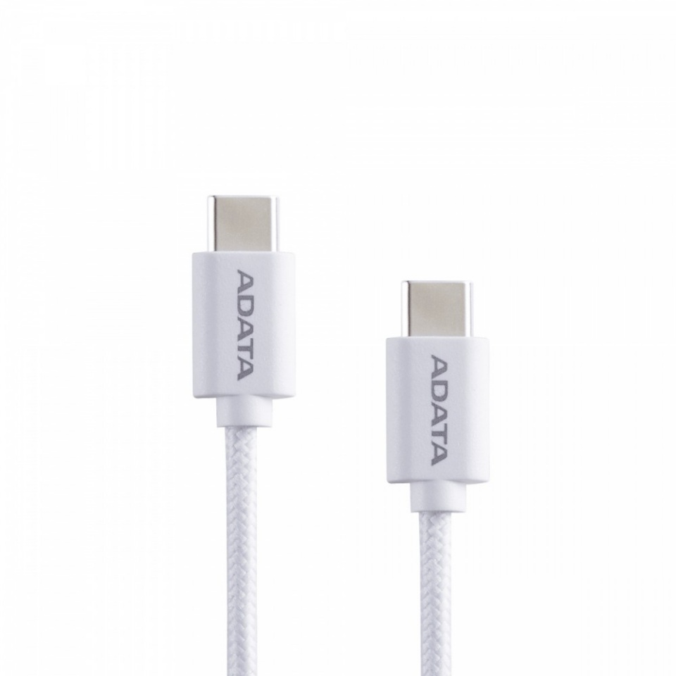 ADATA kaabel Cable USB-C to USB-C 2.0 / 100W 100cm valge