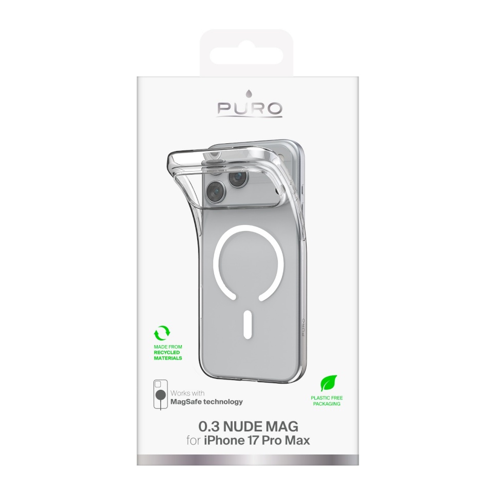 Puro kaitsekest Apple iPhone 17 Pro Max 0.3 with Magsafe Transparent