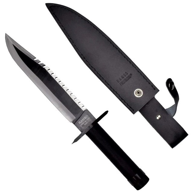 Cinema Classic Rambo I Large knife with leather scabbard CC-H1 360 mm must