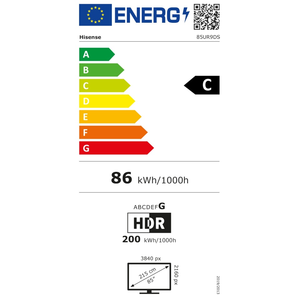 Hisense televiisor 85UR9DS