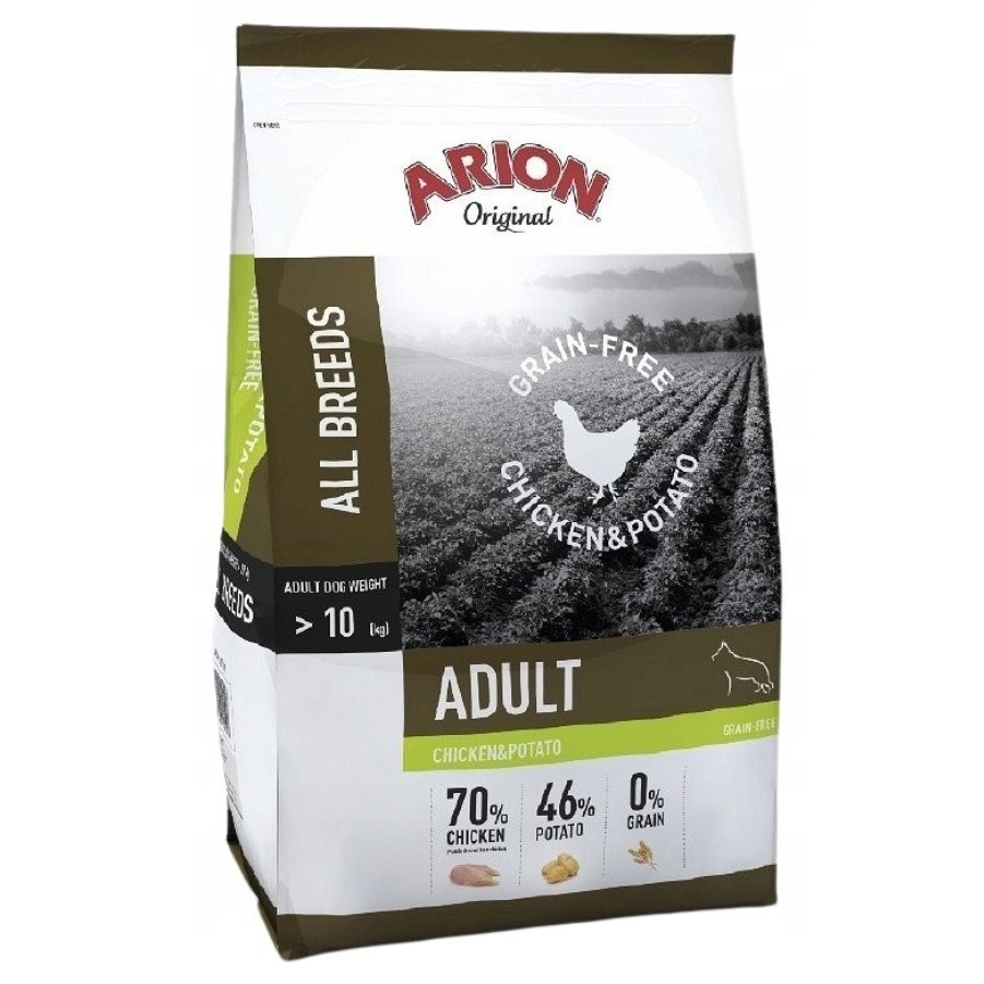 Arion kuivtoit koerale Original Grain Free Chicken & Potatos, 12kg