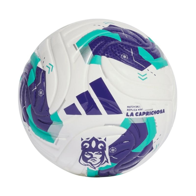 adidas Queens League mini football white-purple-green KE8233 1