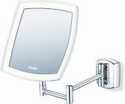 Beurer meigipeegel BS 89 Makeup Mirror with LED Light and Magnifying Mirror, valge/hõbedane