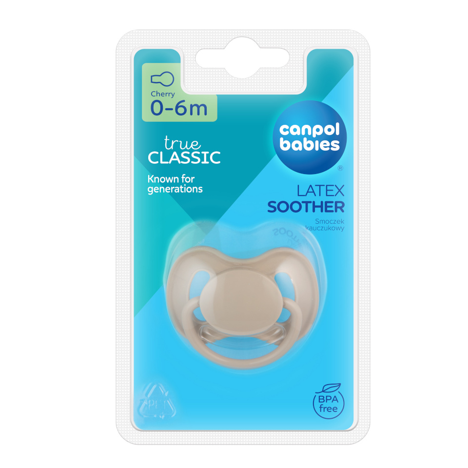 Canpol BABIES lateksist ümmargune lutipudeli NUDE, 0-6m, 23/223_bei