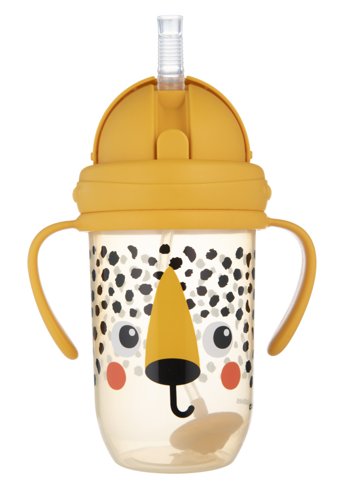 Canpol BABIES lekkekindel joogikruus läbi õlavarre BABIESBOO CHEETAH, 270 ml, 56/617_ora