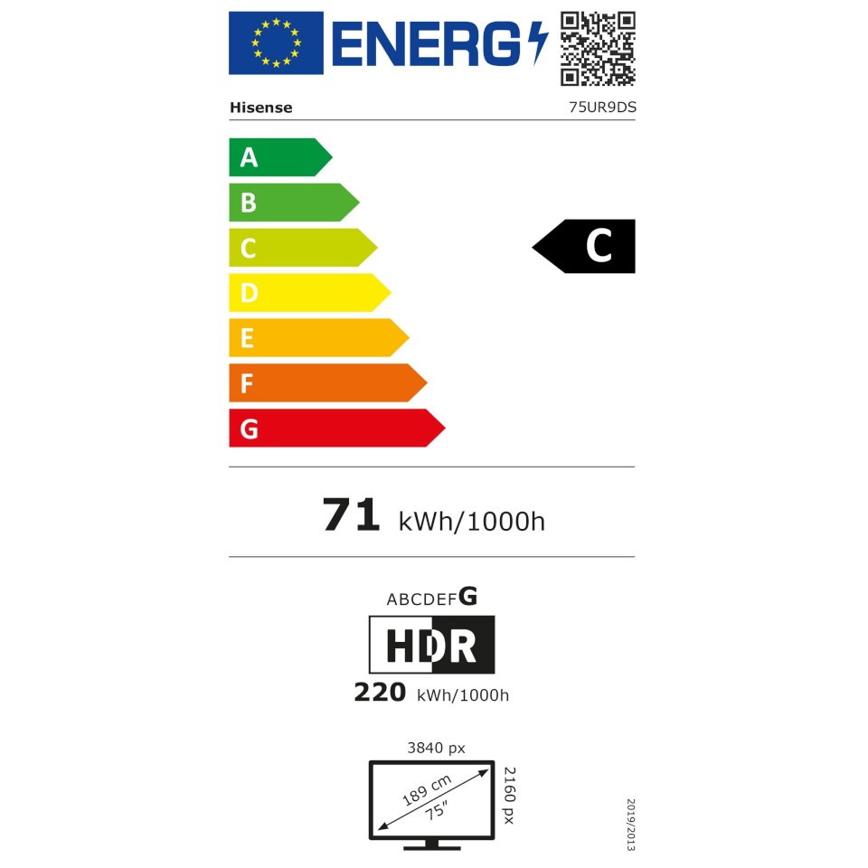 Hisense televiisor 75UR9DS