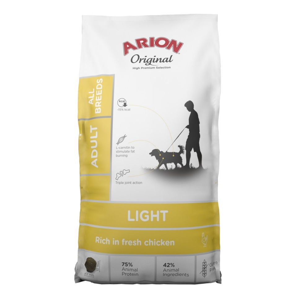 Arion kuivtoit koerale Original Light, 12kg