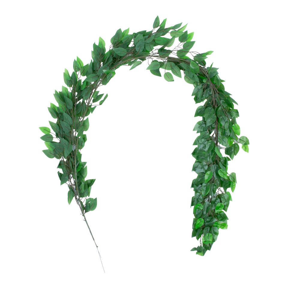 H4Y kunstoks Greenland, 2m, rippuv roheline leht