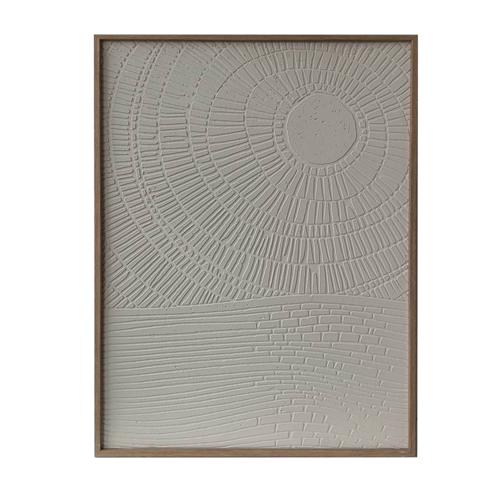 H4Y seinapilt Wally, 60x80cm, abstraktne valge