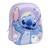 Stitch 3D-seljakott lilla 25.0x31.0x10.0cm