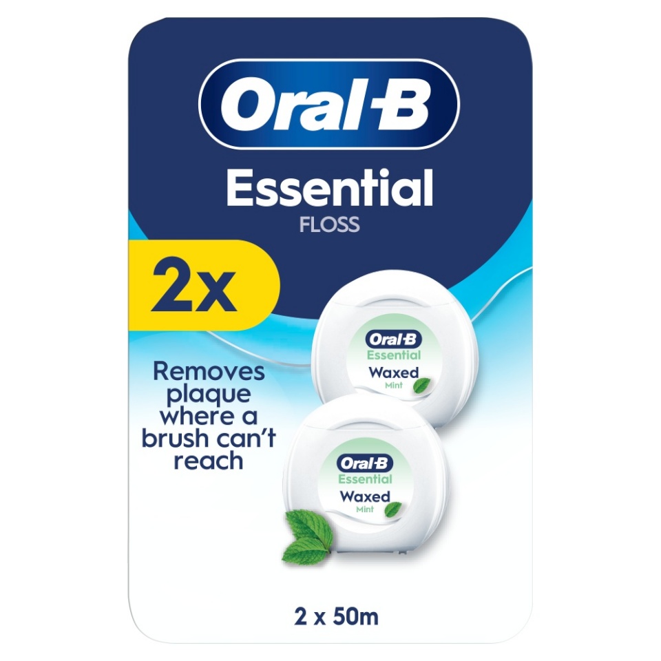 Braun Oral-B Essential Mint Vahatatud hambaniit 2x50m